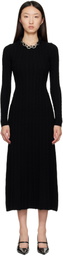 Rabanne Black Wool Maxi Dress