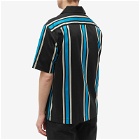Fred Perry Men's Stripe Vacation Shirt in Black/Blue