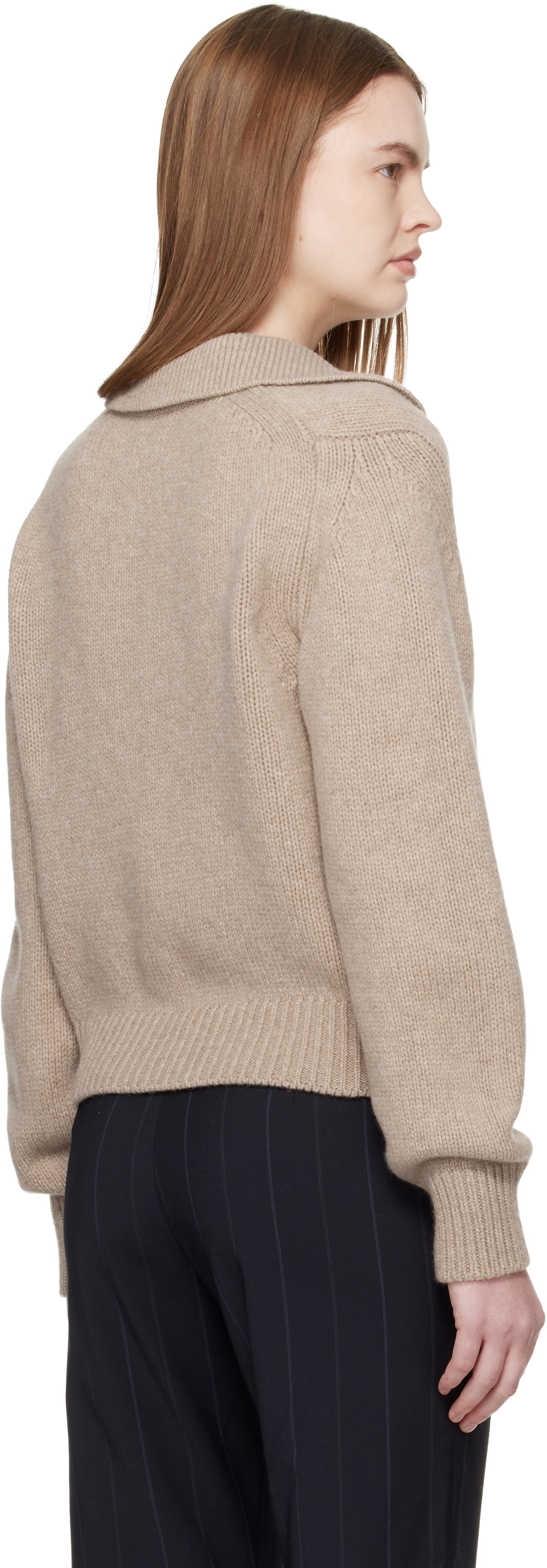 &Daughter Beige Winny Collared Jacket