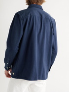 Armor Lux - Button-Down Collar Cotton-Jersey Shirt - Blue