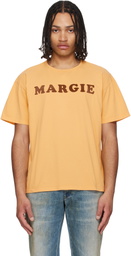 MM6 Maison Margiela Yellow Vintage Jersey 'Margie' T-shirt