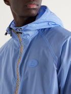 Burberry - Clapton Logo-Appliquéd Shell Hooded Jacket - Blue