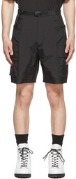 Snow Peak Black TONEDTROUT Edition Nylon Shorts