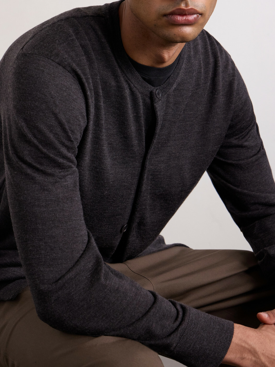 Amomento - Wool Cardigan - Brown