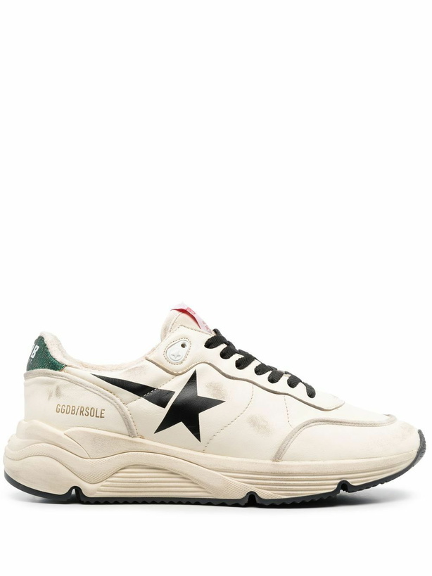 Photo: GOLDEN GOOSE - Running Sole Leather Sneakers