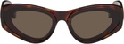 LOEWE Brown Paula's Ibiza Goggle Cat-Eye Sunglasses