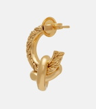 Bottega Veneta Knot gold-plated hoop earrings
