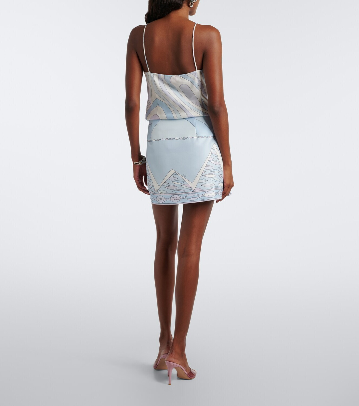 Pucci Iride silk twill miniskirt
