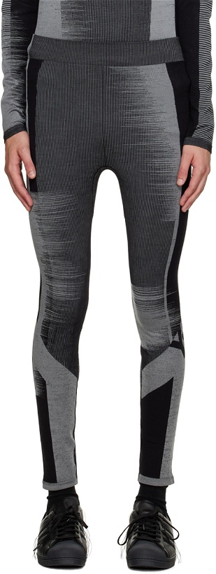 Photo: Y-3 Black & Gray Engineered Sweatpants
