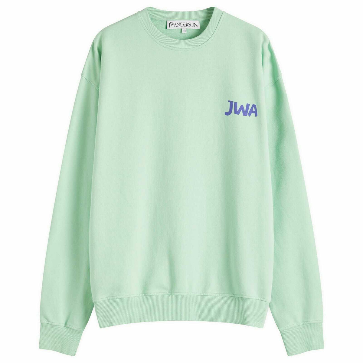 JW Anderson Men's JWA Back Print Sweatshirt in Spearmint