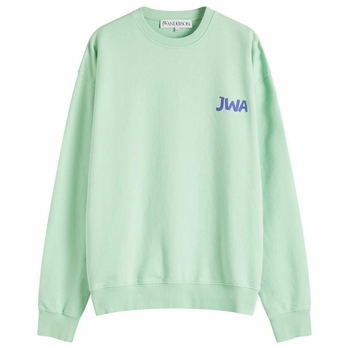 Photo: JW Anderson Men's JWA Back Print Sweatshirt in Spearmint