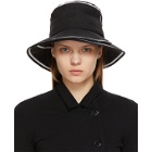 Ys Black Linen Layer Bucket Hat