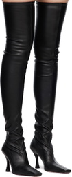 Proenza Schouler Black Trap Over-The-Knee Boots
