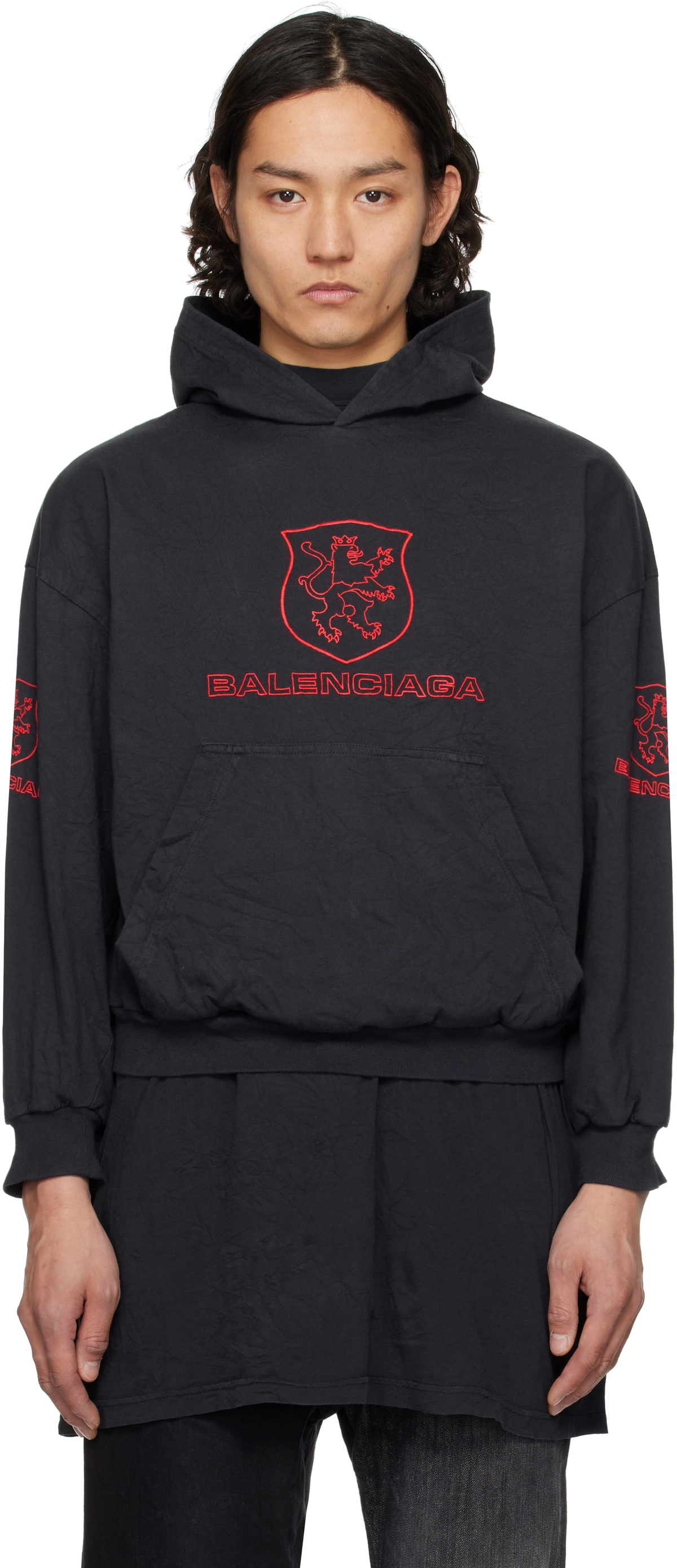 【BALENCIAGA】Lion Club Lined Hoodie フーディ black-lion-club-lined-hoodie.jpg