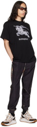 Burberry Black Embroidered T-Shirt