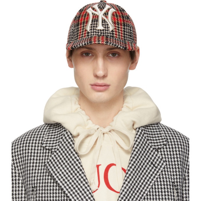 Photo: Gucci Multicolor NY Yankees Edition Plaid Patch Cap