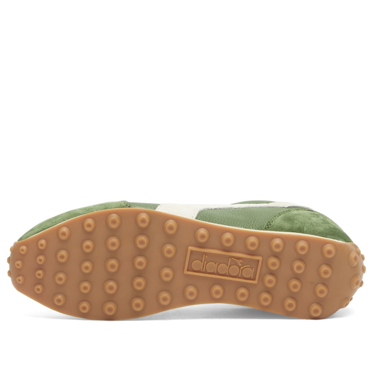 Diadora Men's Rally Punched Sneaker in Green Botanic