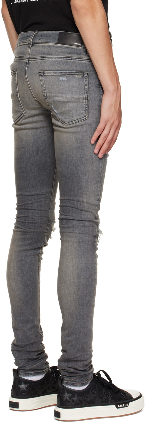AMIRI Grey MX1 Ultrasuede Jeans Amiri