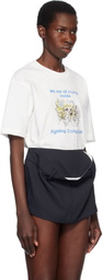 Pushbutton White 'Crying Girl' T-shirt