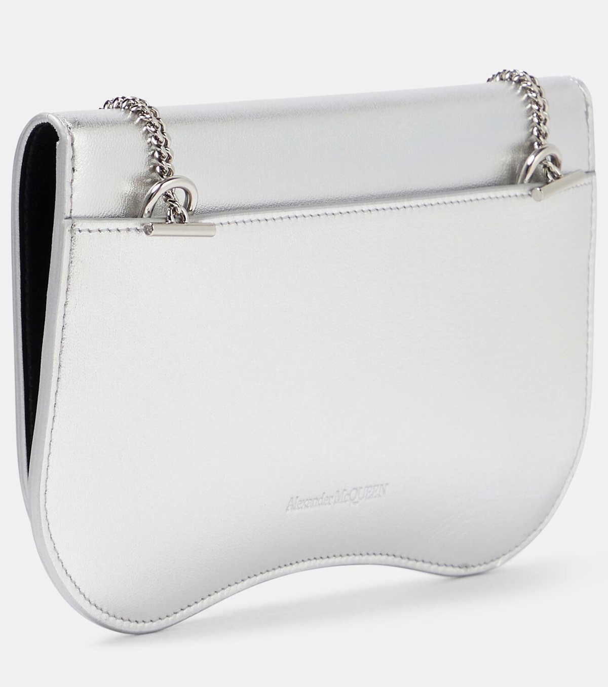 Alexander McQueen Seal Mini leather phone pouch Alexander