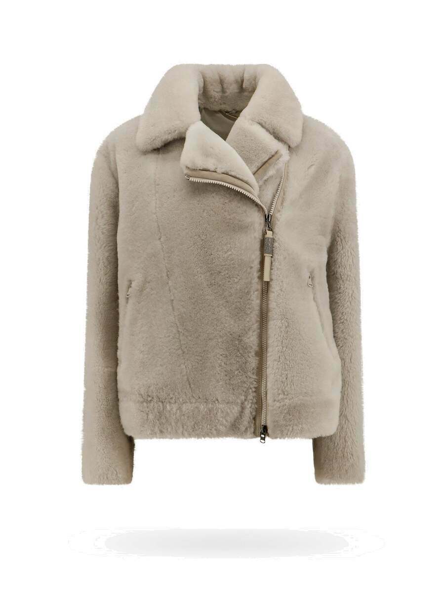 Brunello Cucinelli Jacket Grey Womens Brunello Cucinelli