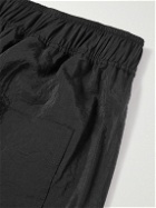 SSAM - Straight-Leg Silk-Blend Trousers - Black