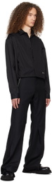 C2H4 Black Layered Shirt