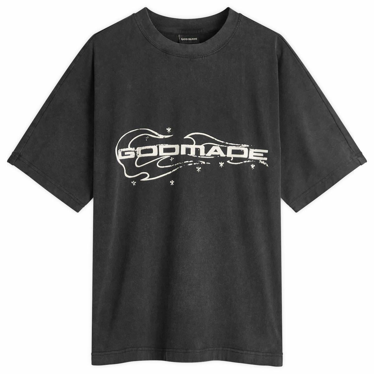 God Made Men's Spark Fire GM T-Shirt in Black