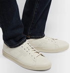 TOM FORD - Warwick Perforated Full-Grain Leather Sneakers - White