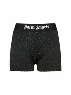 PALM ANGELS - Soiree Viscose Blend Logo Shorts