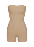 Skims Seamless Sculpt Strapless Shortie Body Beige