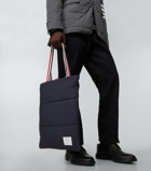 Thom Browne - Leather-trimmed tote