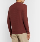 Ermenegildo Zegna - Slim-Fit Textured-Wool Sweater - Red