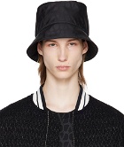 Valentino Garavani Black Toile Iconographe Reversible Bucket Hat