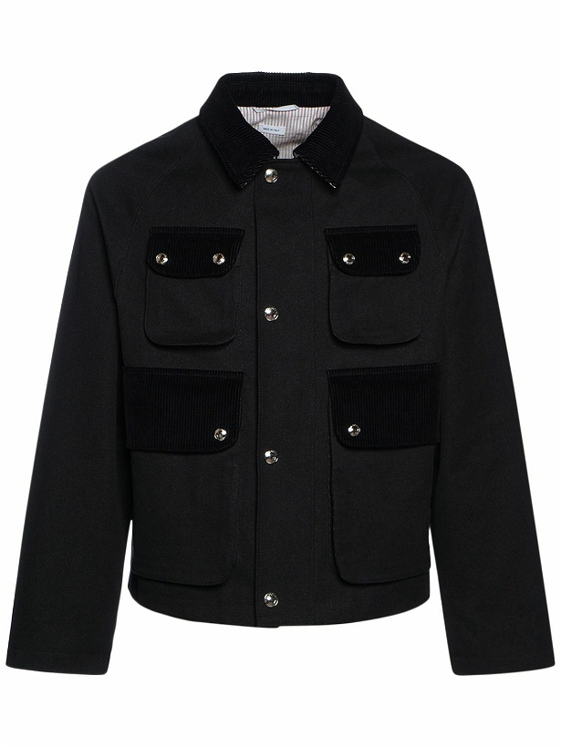 Photo: THOM BROWNE - Cropped Relaxed Cotton Field Jacket