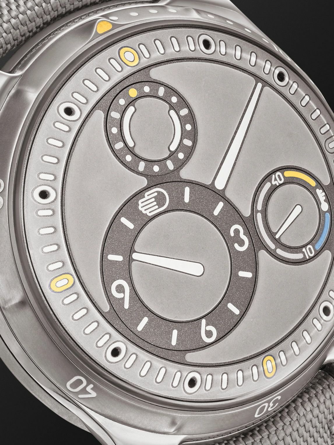Ressence - Type 5 L Automatic 46mm Titanium and Leather Watch, Ref. No. TYPE 5 Lum