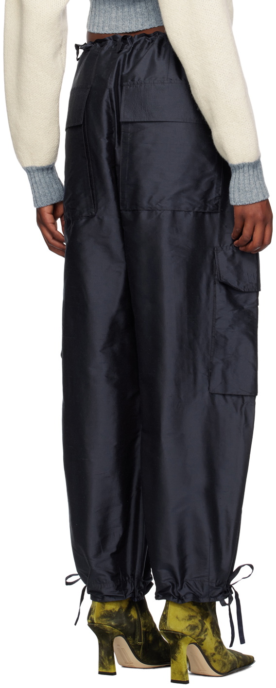 Cawley Blue Cargo Pocket Trousers