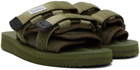 Suicoke Khaki MOTO-Cab Sandals