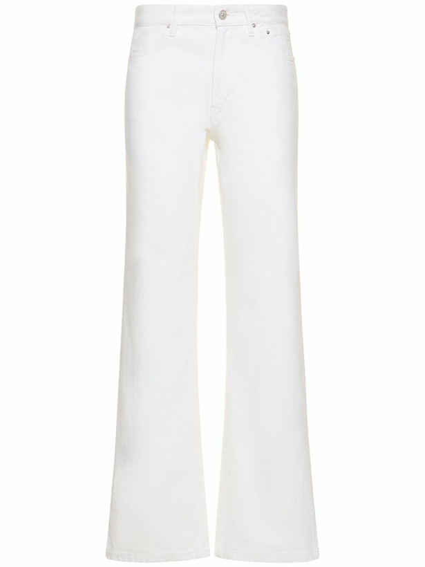 Photo: GAUCHERE - Low Waist Cotton Denim Straight Jeans