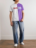 Valentino - Logo-Print Cotton-Jersey T-Shirt - Purple