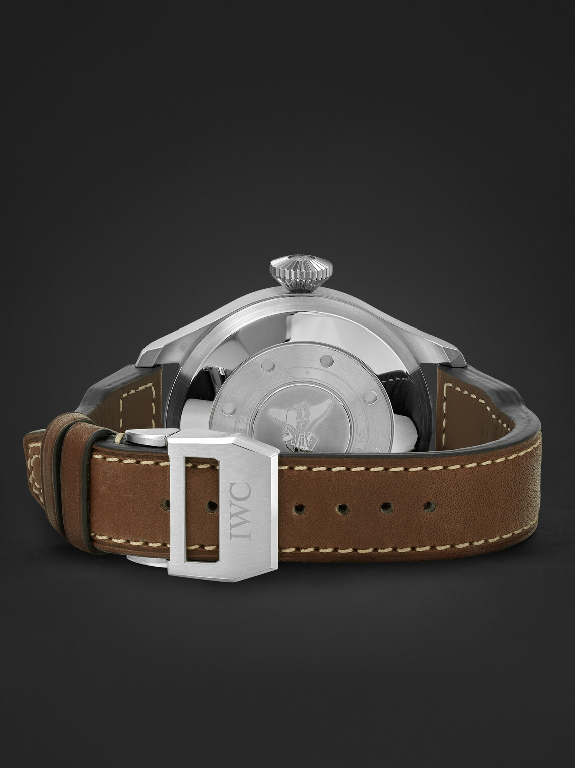 IWC Schaffhausen - Big Pilot's Le Petit Prince Edition Automatic 46.2mm Stainless Steel and Leather Watch, Ref. No. IW501002