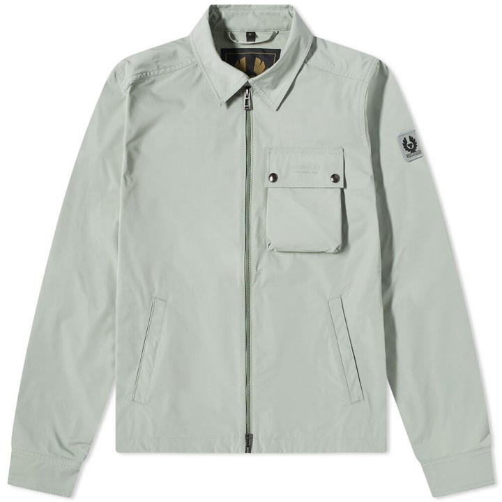 Photo: Belstaff Men's Tonal Wayfare Overshirt in Laurel Green