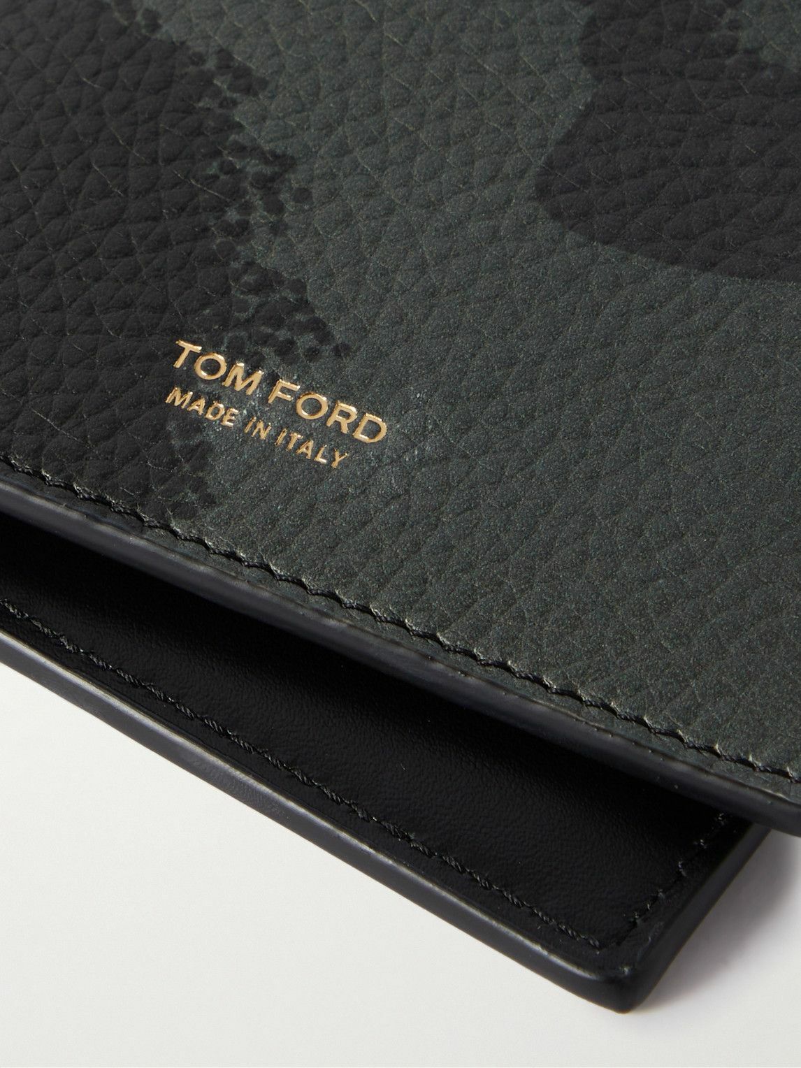 Wallet Ford TOM FORD - Camouflage-Print Full-Grain Leather Bifold Wallet TOM FORD