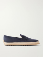 Tod's - Suede Espadrilles - Blue