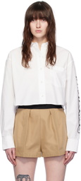 alexanderwang.t White Cropped Shirt