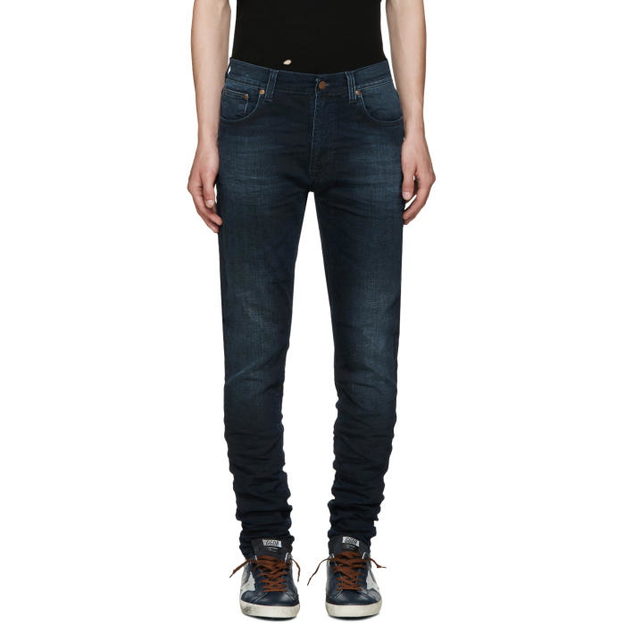 Photo: Nudie Jeans Navy Lean Dean Jeans