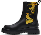 Versace Jeans Couture Black Drew Ankle Chelsea Boots