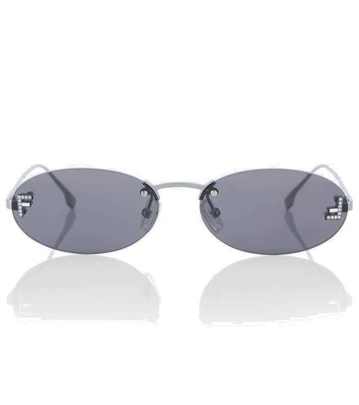 Photo: Fendi Fendi First Crystal oval sunglasses