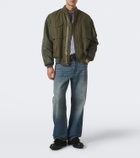 Junya Watanabe Paneled cotton and technical bomber jacket