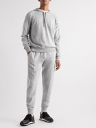 Mr P. - Tapered Pintucked Wool and Cashmere-Blend Sweatpants - Gray